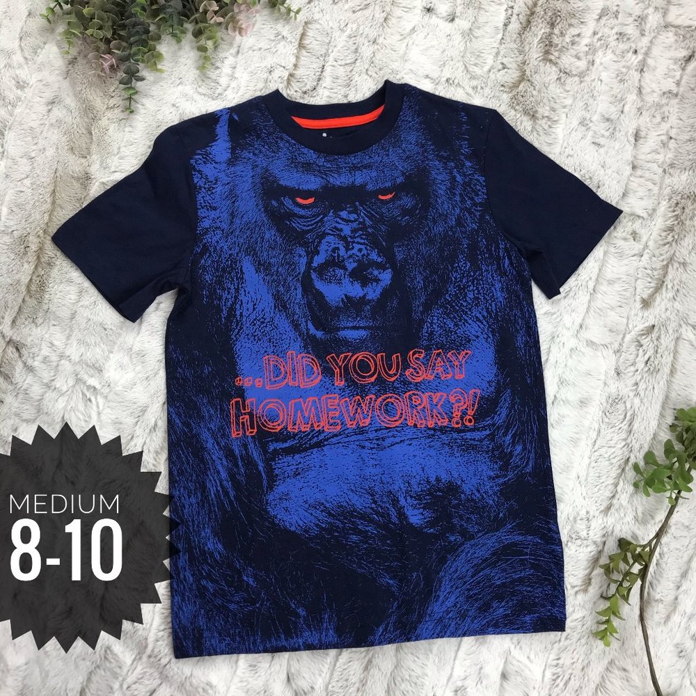[Circo] Blue Graphic Short Sleeve Tee Size M Medium 8-10 Boys Top Gorilla Kong